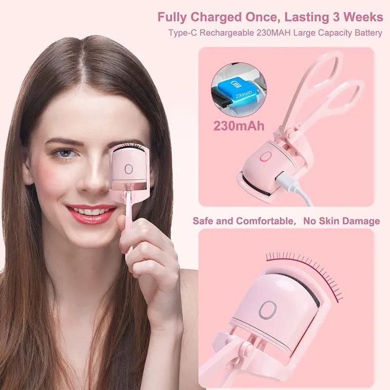 Chargeable eyelash curler