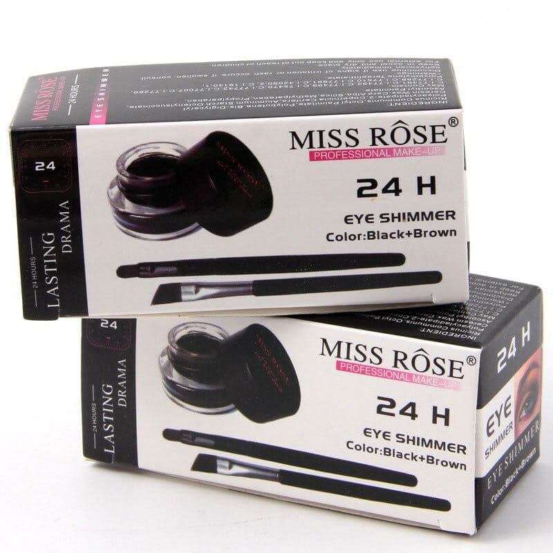 MISS ROSE Kajal & Gel Eyeliner - 2 color set Black and Brown