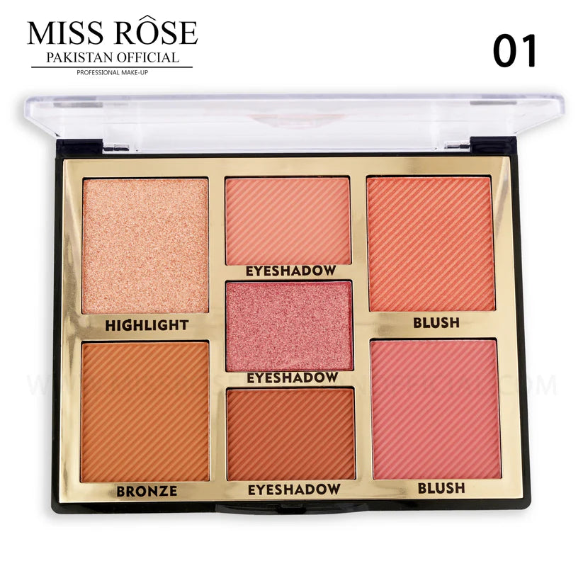 Miss Rose 7 Color Face Palette