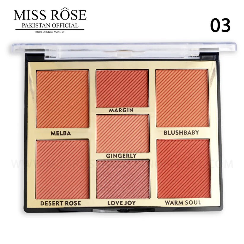 Miss Rose 7 Color Face Palette