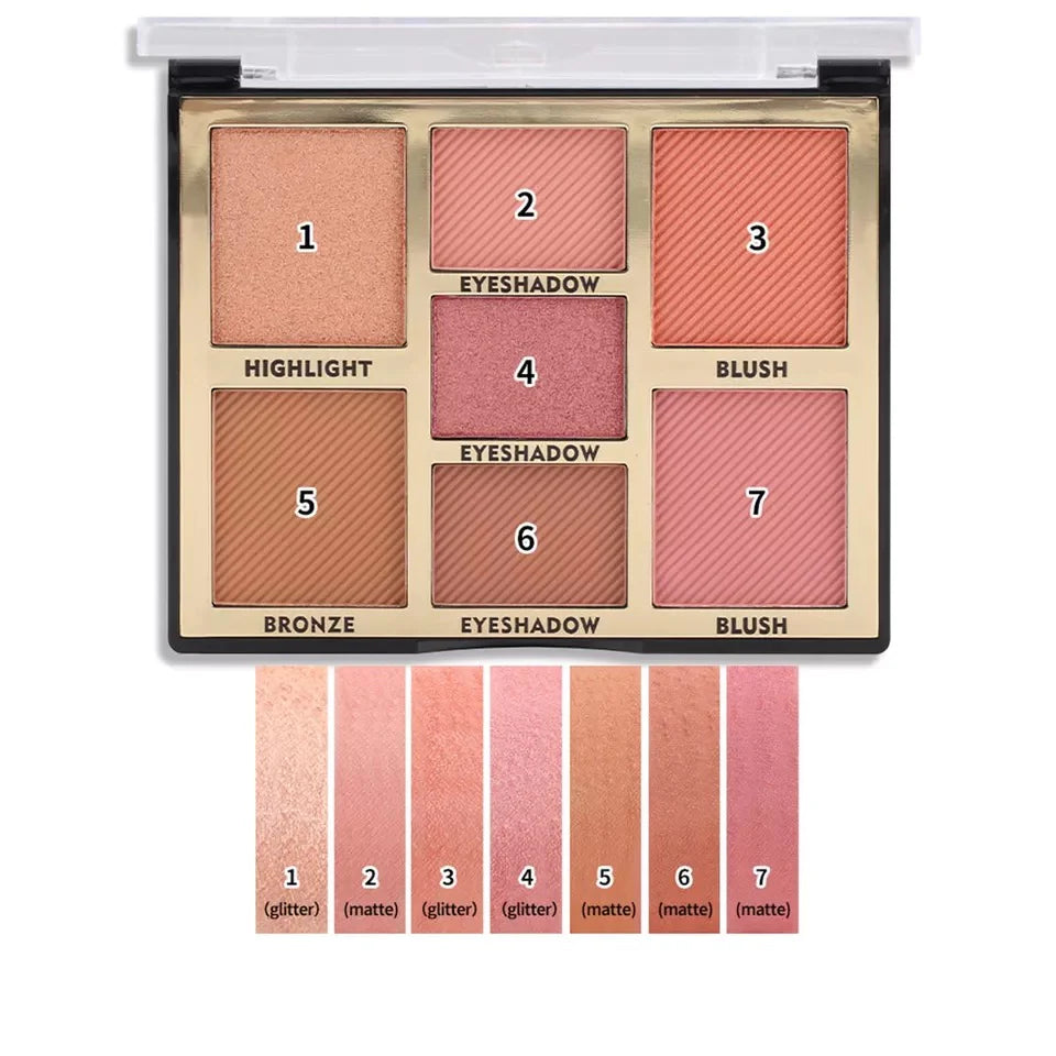 Miss Rose 7 Color Face Palette