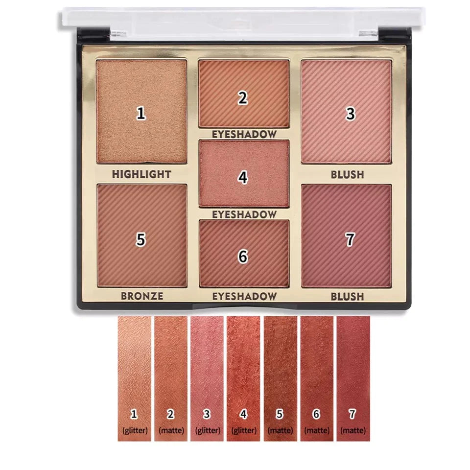 Miss Rose 7 Color Face Palette