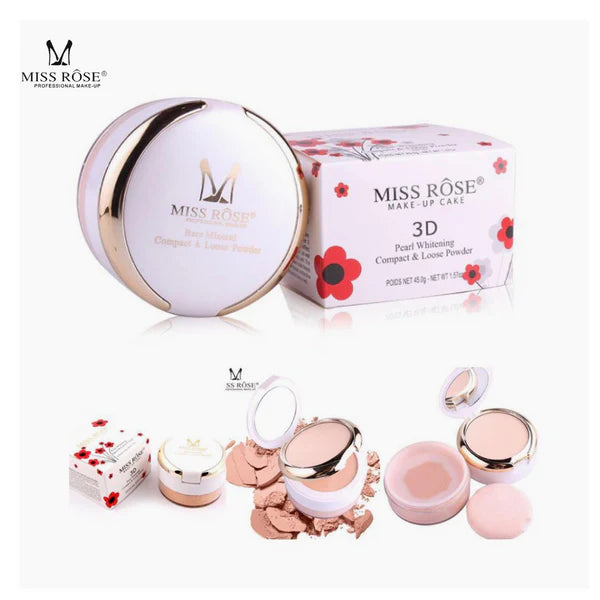 MISS ROSE 3D PEARL WHITENING Face / COMPACT POWDER & LOOSE POWDER