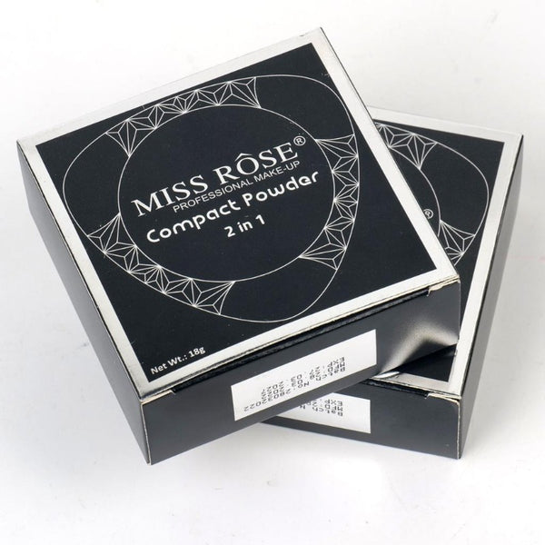 Missrose Bright Black Triangle Double Layer compact Powder