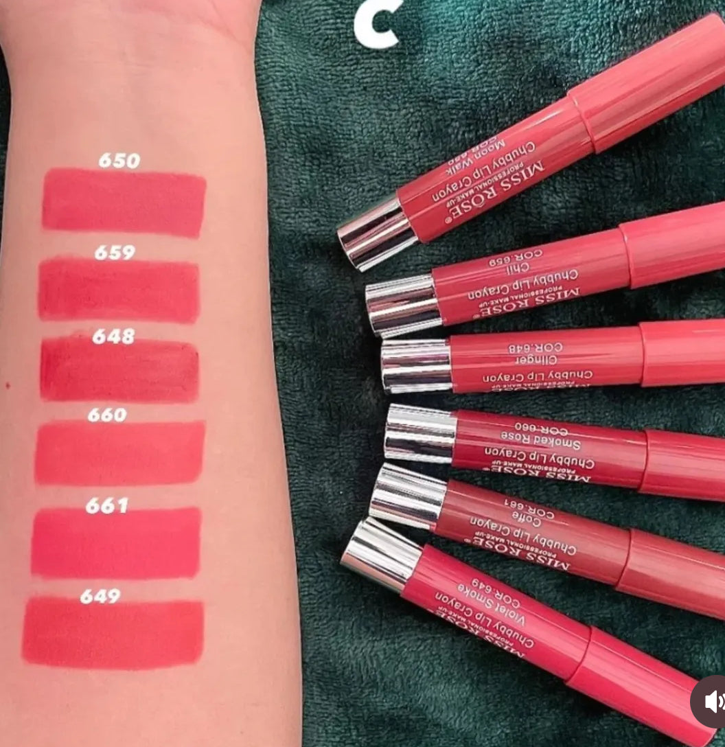 MISS ROSE Matte Lip Batom Crayon