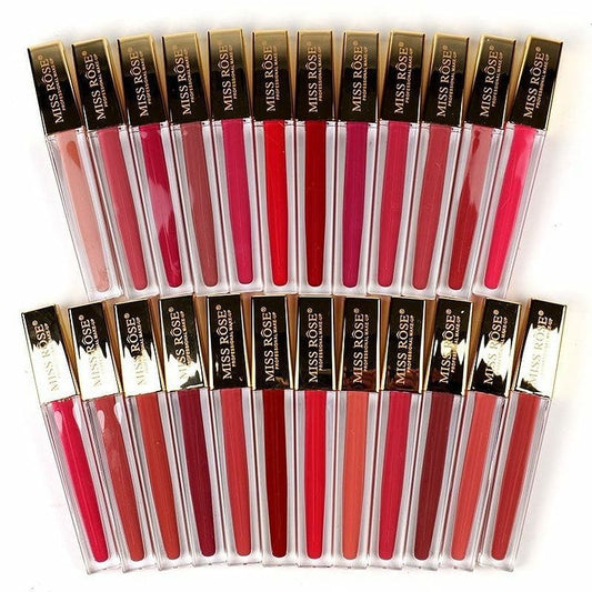 Miss Rose New Matt Liquid Lip Gloss (Gold)