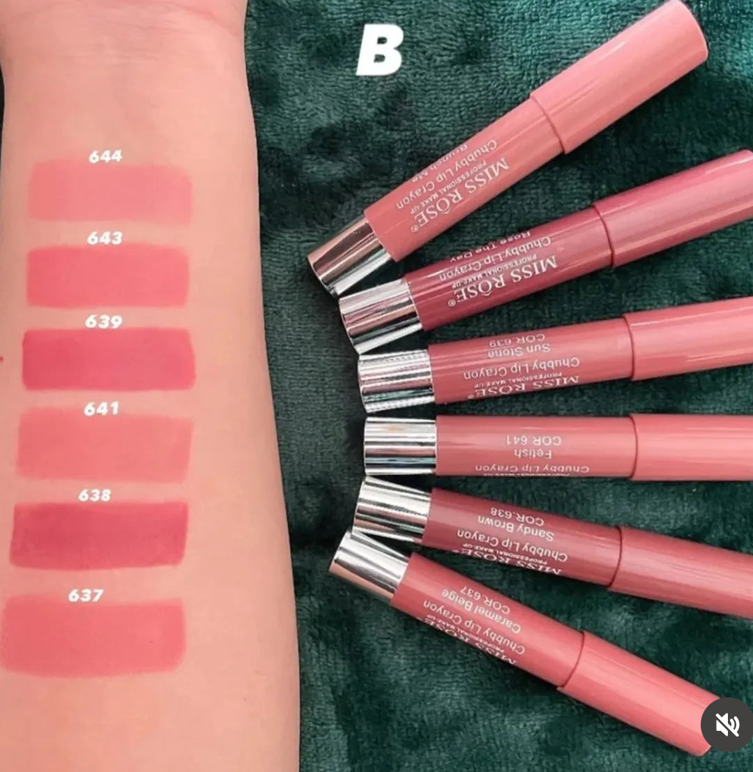 MISS ROSE Matte Lip Batom Crayon