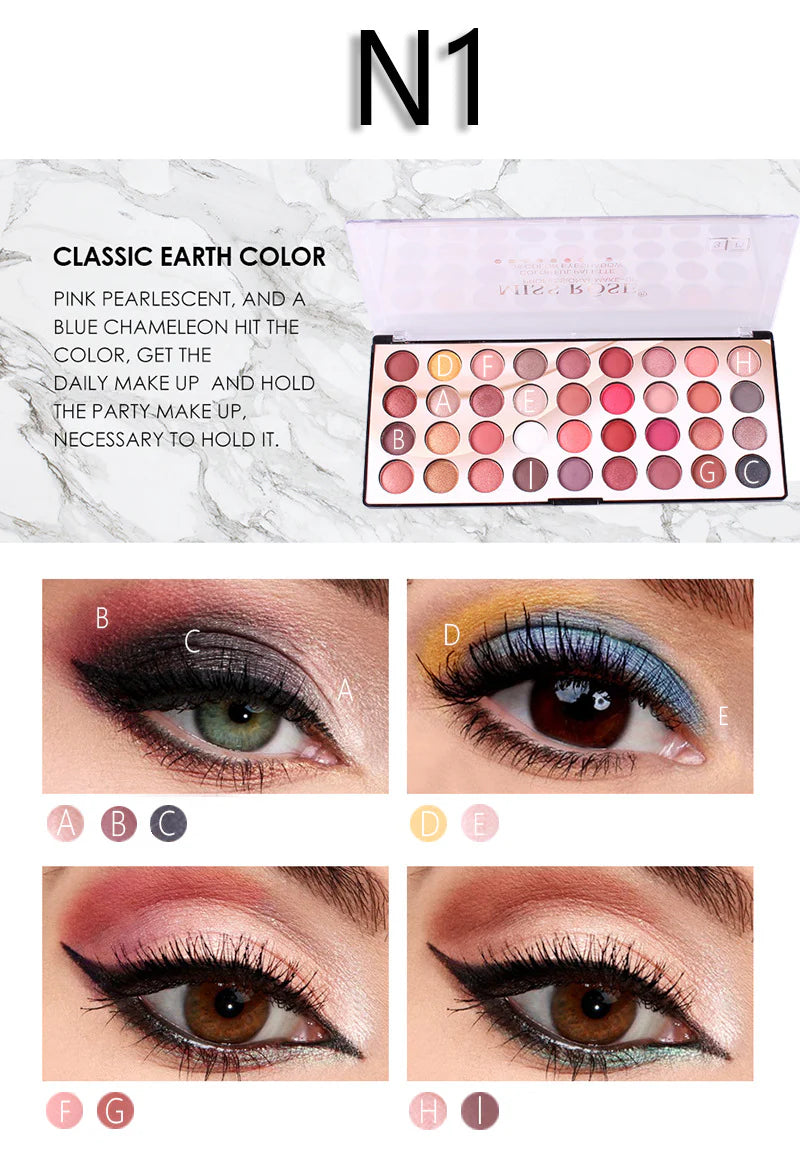 MISS ROSE 36 Color 3D Eyeshadow Palette