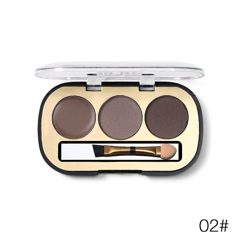 Miss Rose 3 Colors Eyebrow Powder