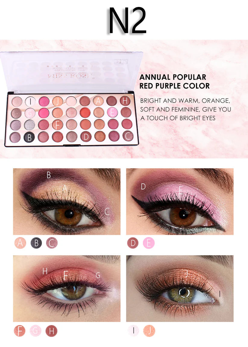 MISS ROSE 36 Color 3D Eyeshadow Palette