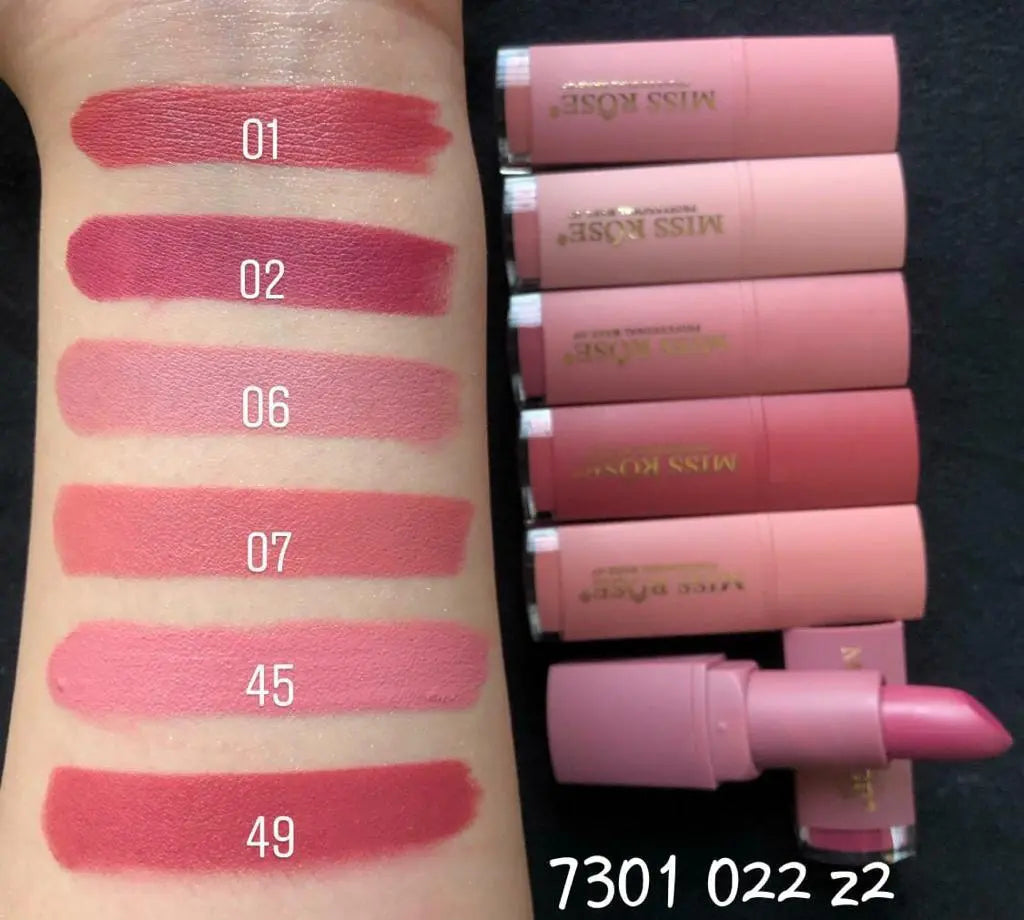 MISS ROSE Set of 6 Matte Lipsticks