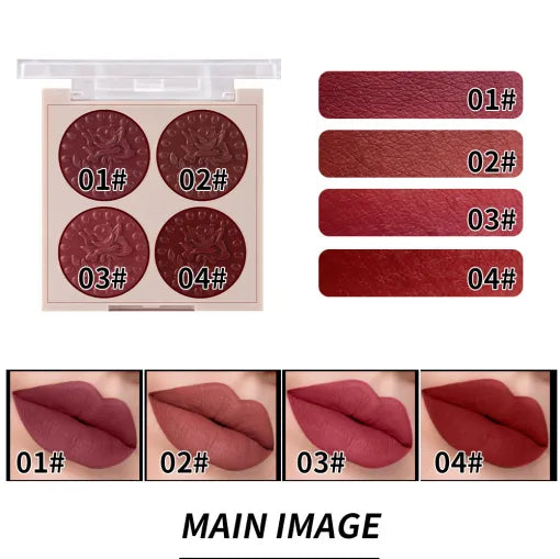 Miss Rose 4 Color gorgeous Lipstick Palette