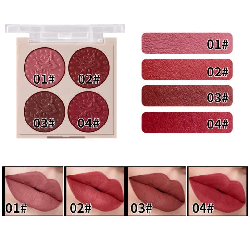 Miss Rose 4 Color gorgeous Lipstick Palette