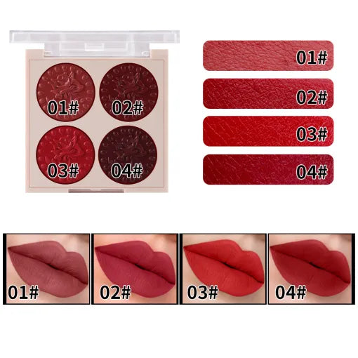 Miss Rose 4 Color gorgeous Lipstick Palette