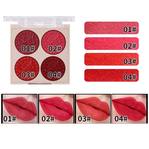 Miss Rose 4 Color gorgeous Lipstick Palette