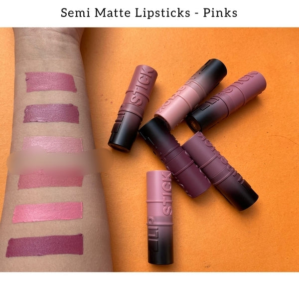 Miss rose semi matt lipstick pinks