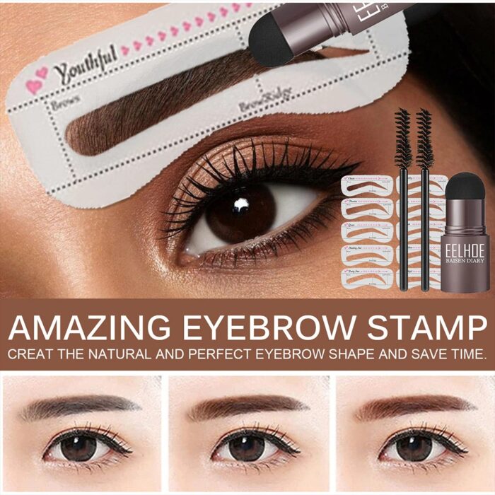 Original Eyebrow Stamp Stencil Kit & Hairline Powder 2 in 1