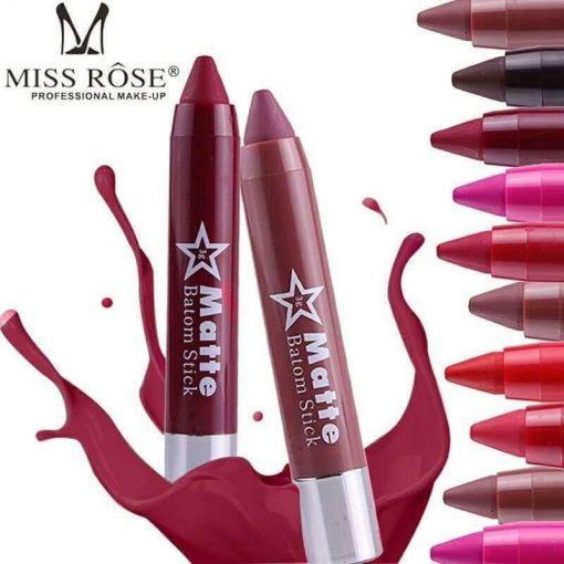 MISS ROSE Matte Lip Batom Crayon