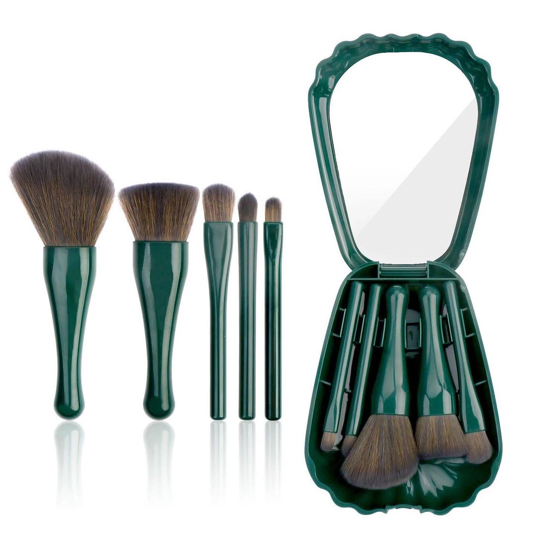 Shell makeup brushes set pocket size