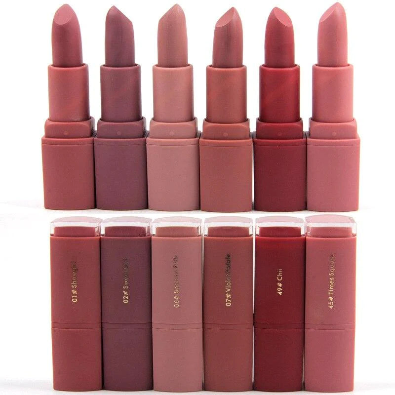 MISS ROSE Set of 6 Matte Lipsticks